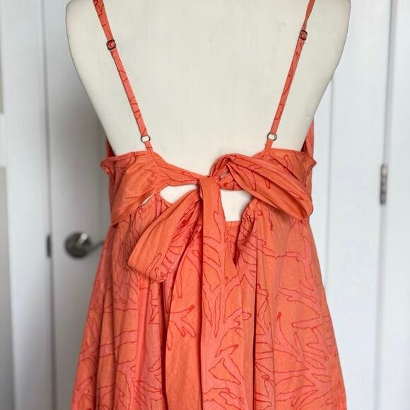 Rebecca Taylor Twiggy Print Tie Back Dress Size 10 - Picture 6 of 9